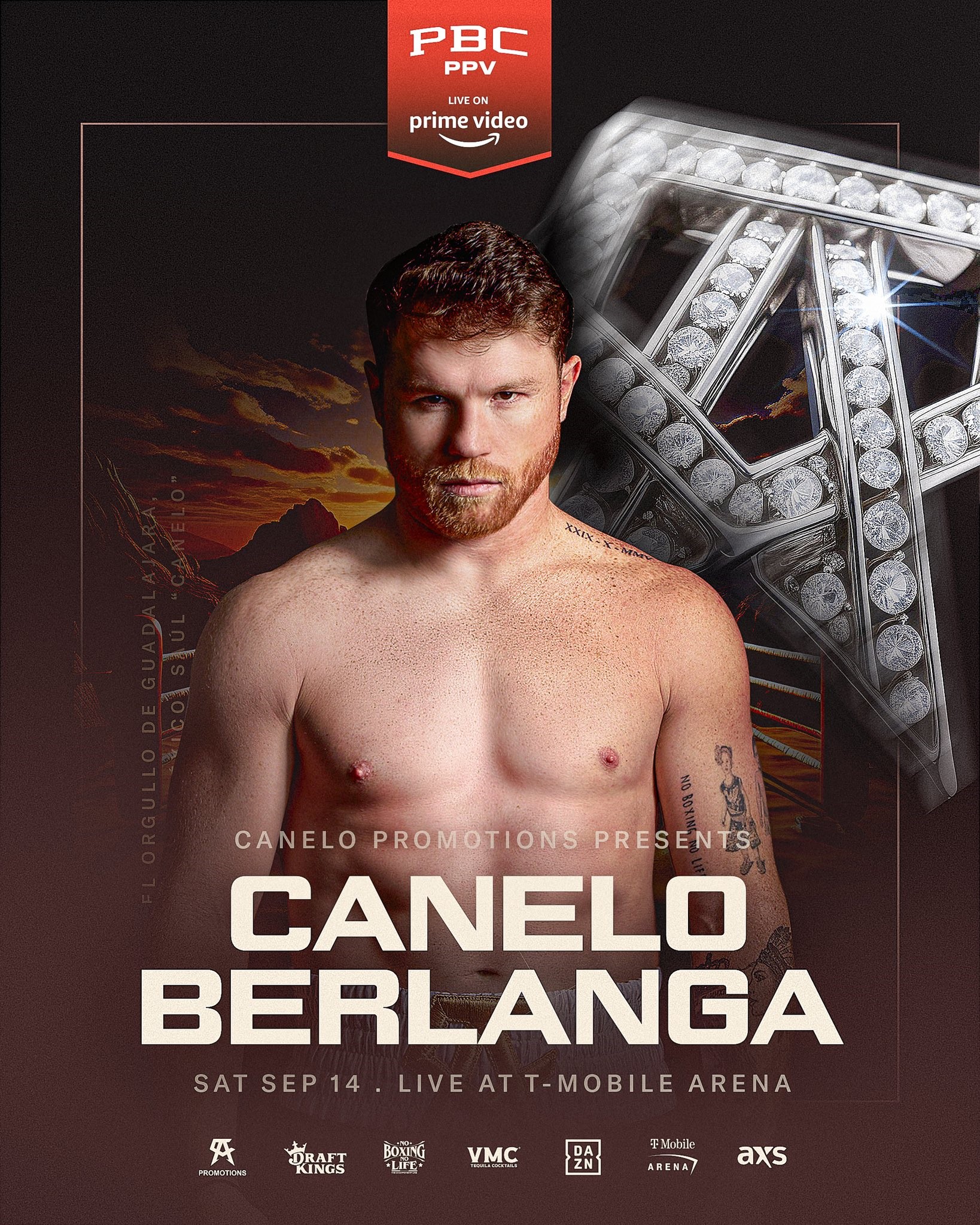 Canelo Alvarez vs. Edgar Berlanga on September 14 in Las Vegas