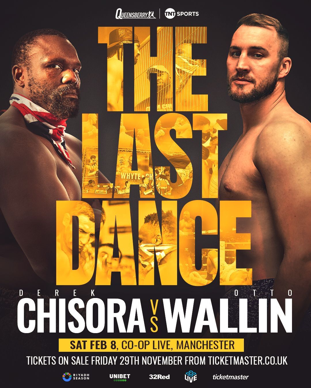 Chisora vs. Wallin on February 8 in Manchester