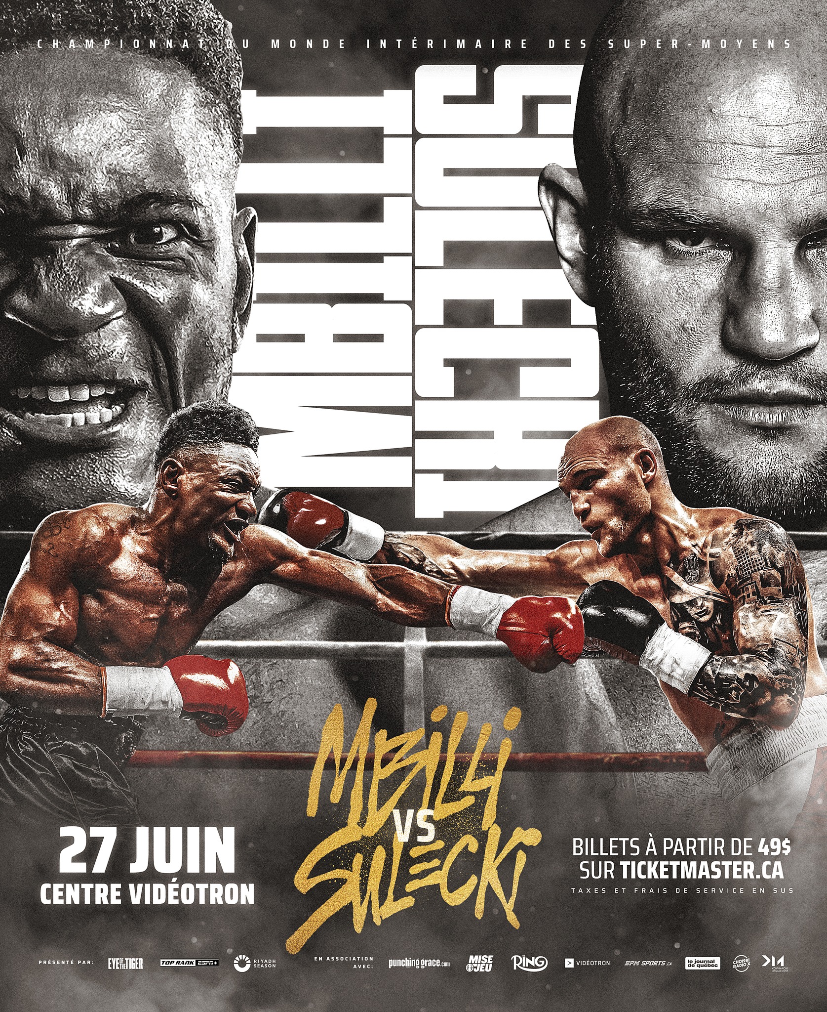 Mbilli vs. Sulecki for WBC Interim super-middleweight title on June 27