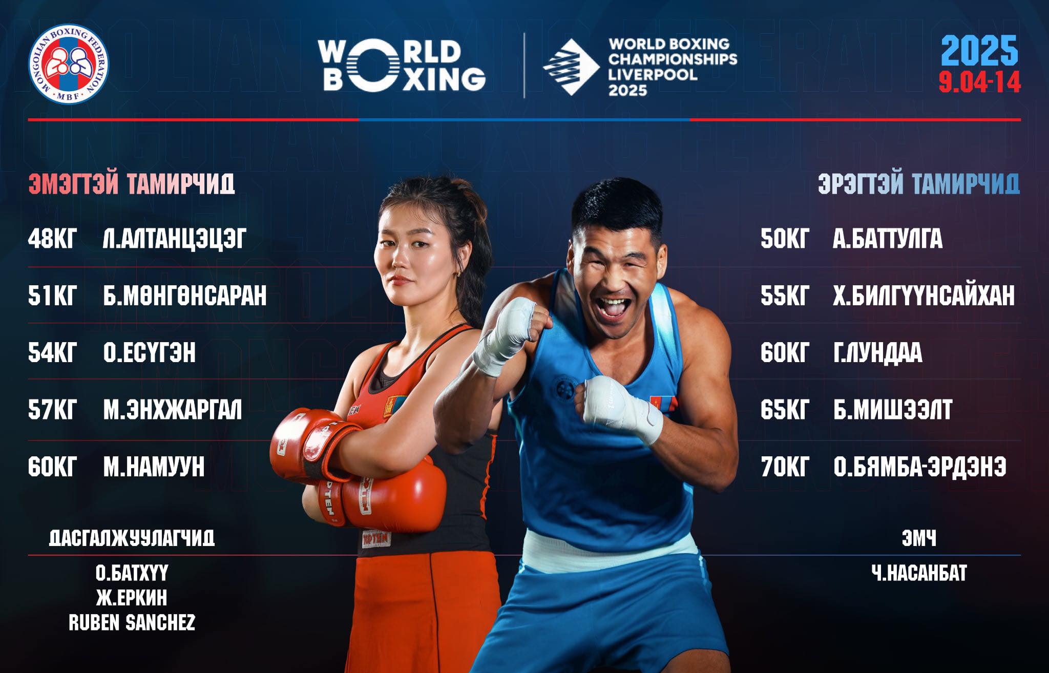 Mongolia will compete with three previou...